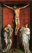 WEYDEN, Rogier van der Christus on the Cross with Mary and St John